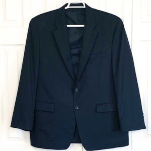 Vintage 90s Lauren Ralph Lauren Navy Blue 100% Wool Sport Coat 44R
